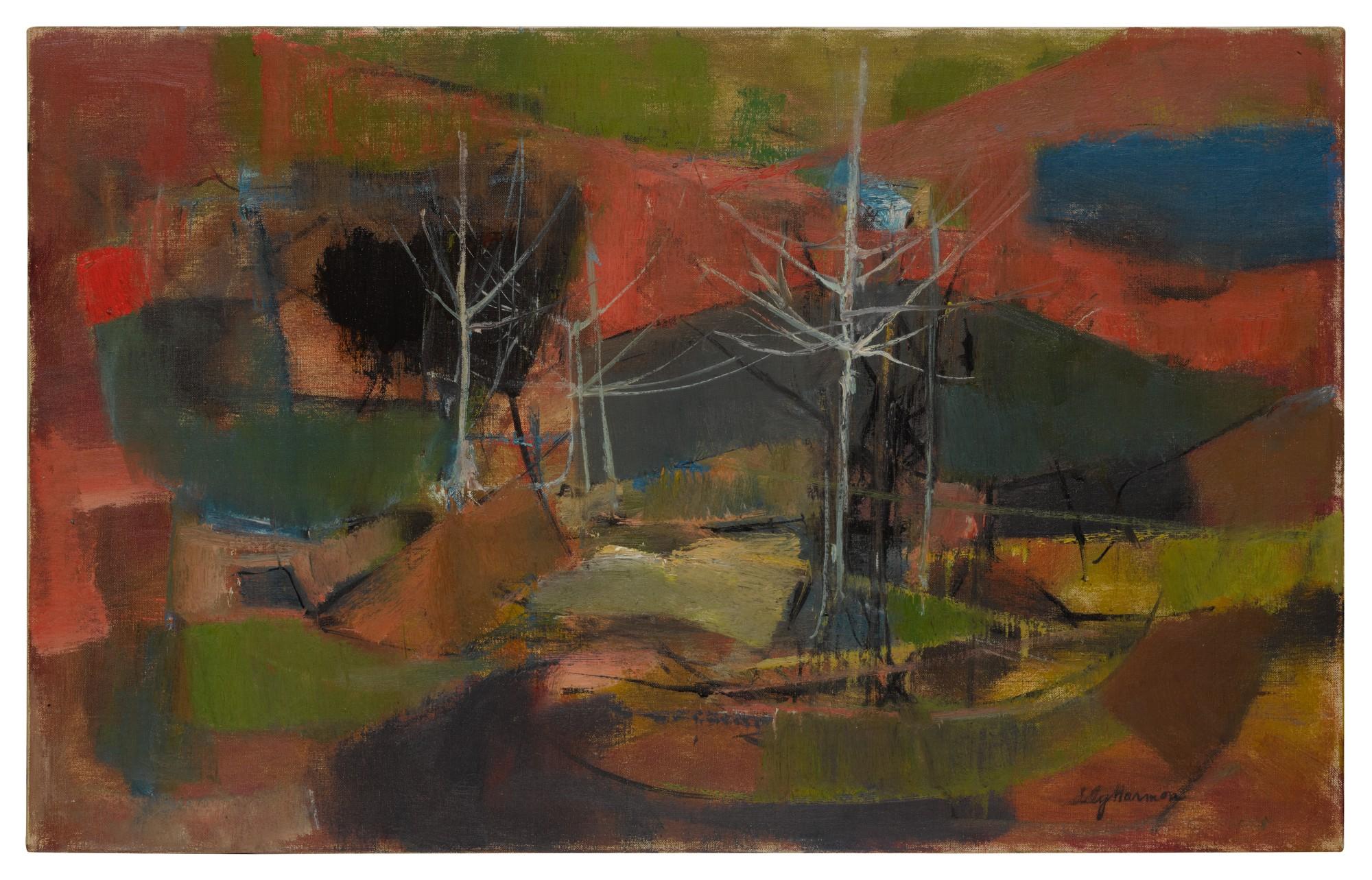 Lily Harmon - Sunset And White Trees