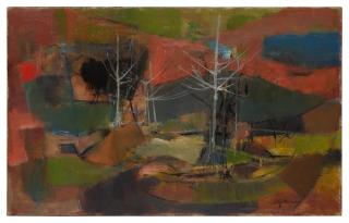 Lily Harmon - Sunset And White Trees