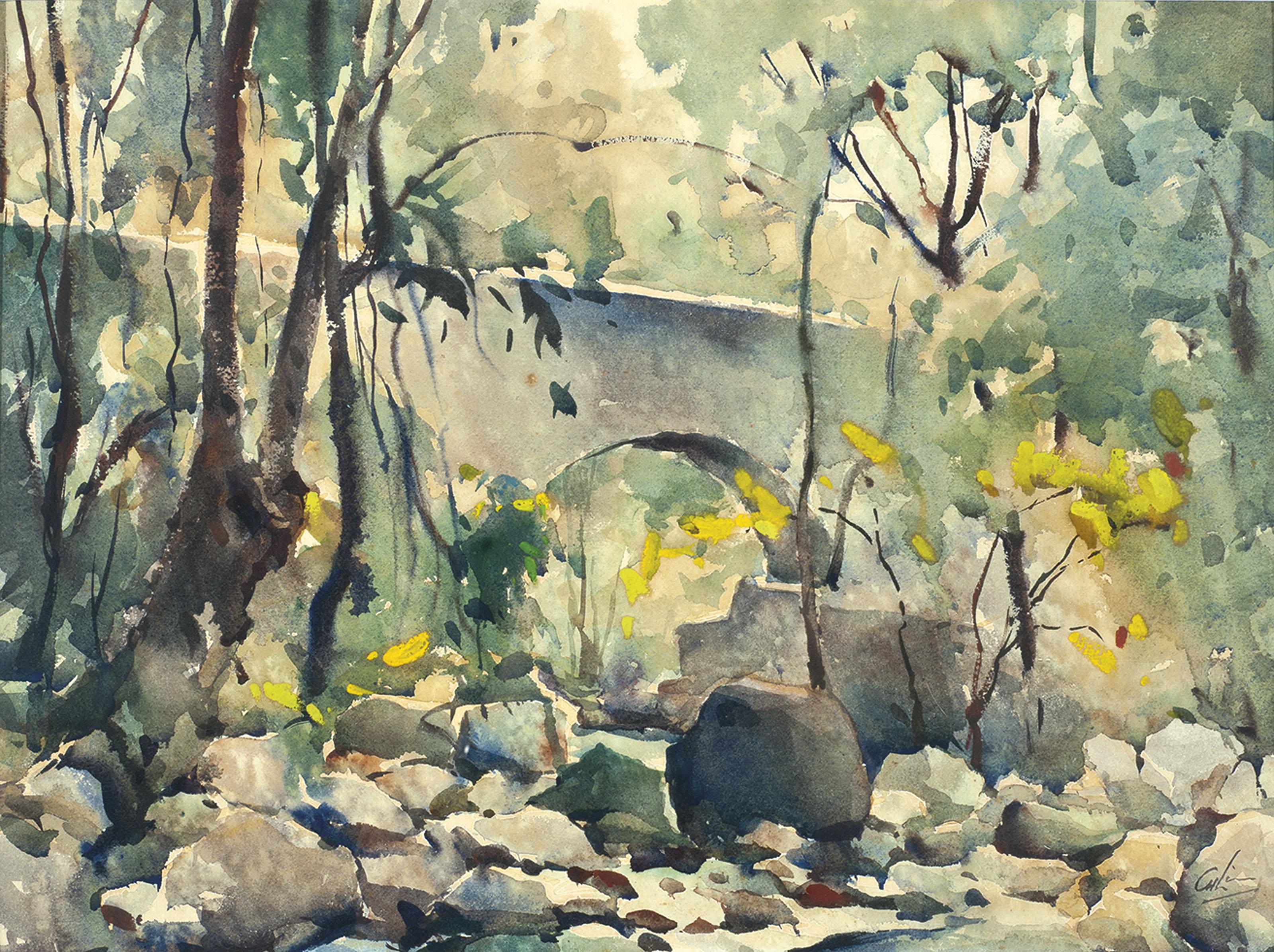 Lim Cheng Hoe - At the Rocky Brook