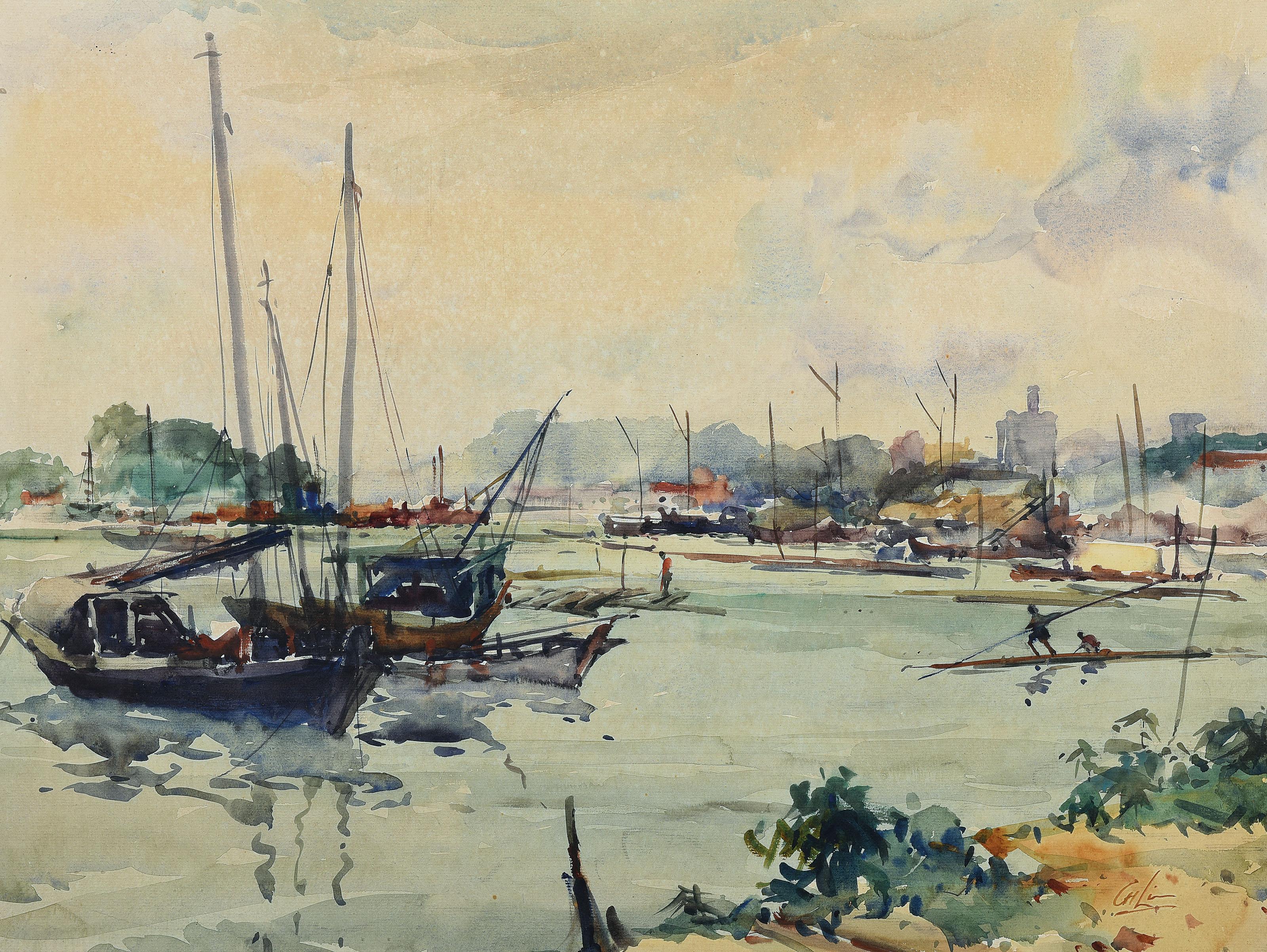 Lim Cheng Hoe - Harbour Scene