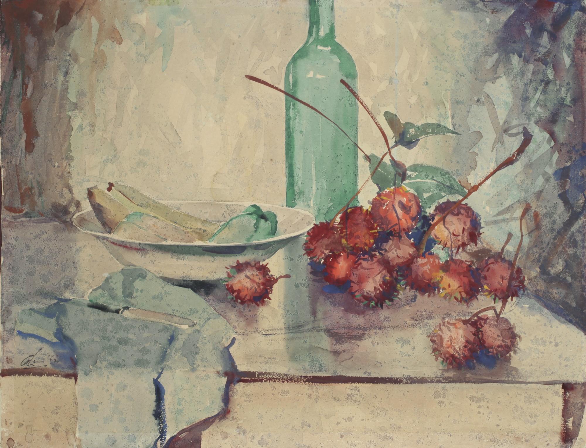 Lim Cheng Hoe - Still Life With Rambutan