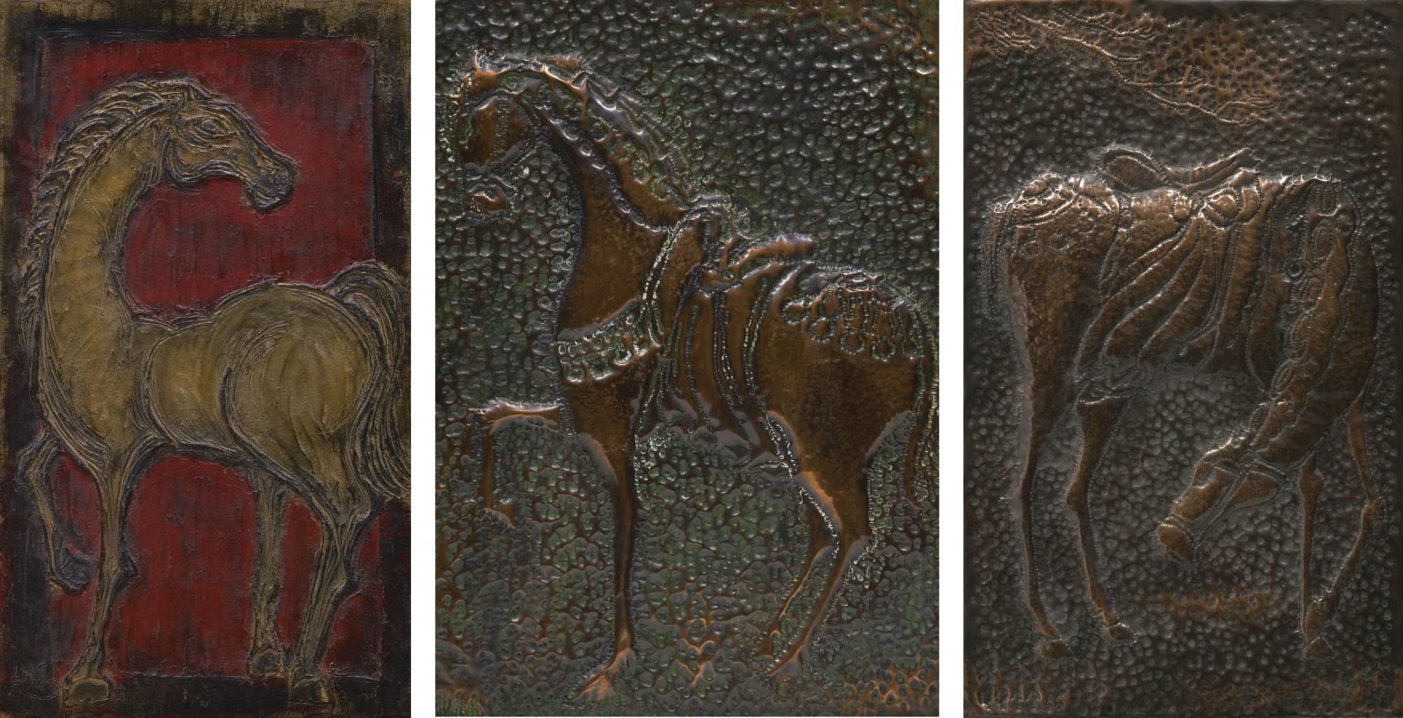 Lim Nang Seng - (I) Horse (Ii) Horse Trotting (Iii) Horse With Head Down