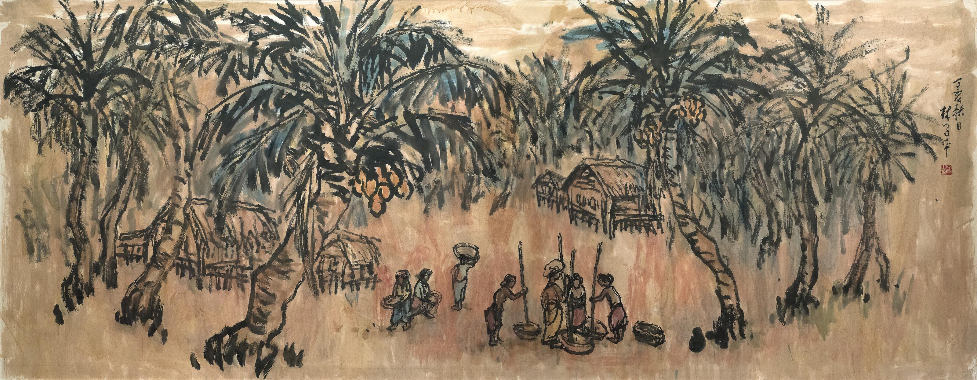 Lim Tze Peng - Kampong Scene
