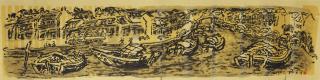 Lim Tze Peng - Singapore River Scene