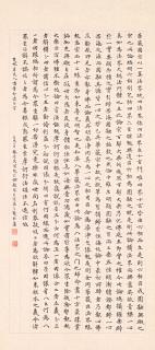 Lin Changmin - Calligraphy in Standard Script - Awakening of Faith in the Mahayana