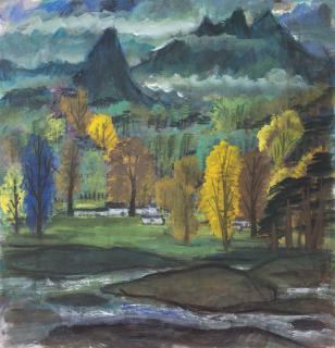 Lin Fengmian - Autumn Forest