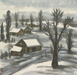 Lin Fengmian - Autumn Scene