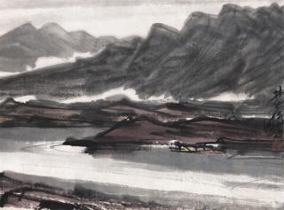 Lin Fengmian - Boat By The Shore