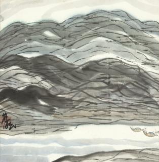 Lin Fengmian - Boats on the River