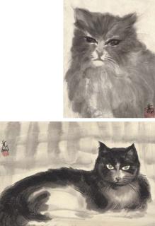 Lin Fengmian - Cats