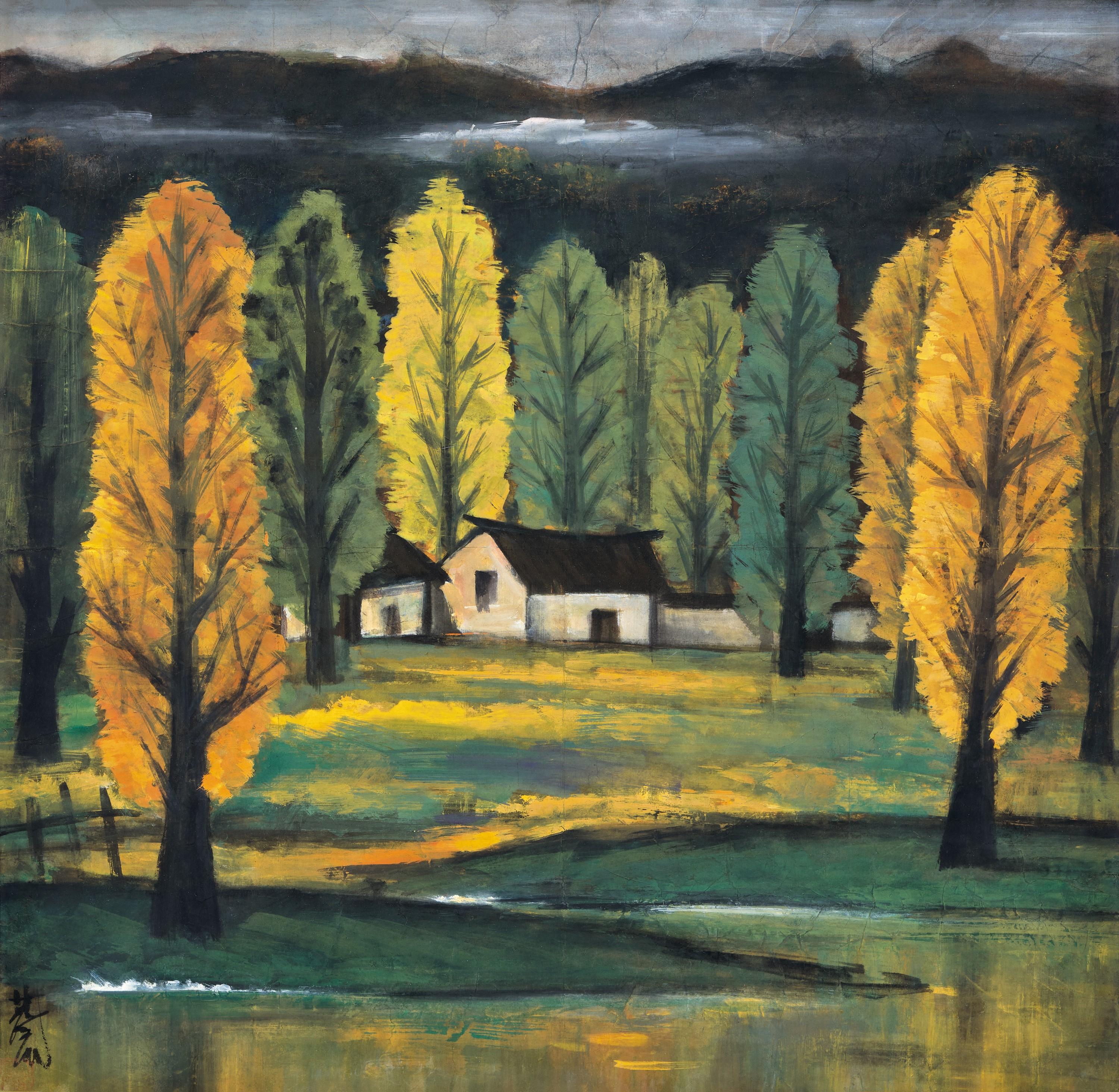 Lin Fengmian - Clouds Over Homeland(Painted in 1960s)