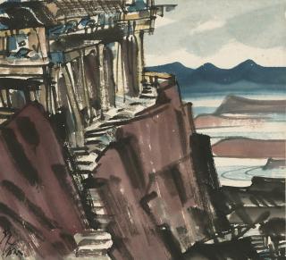 Lin Fengmian - Coastal Village