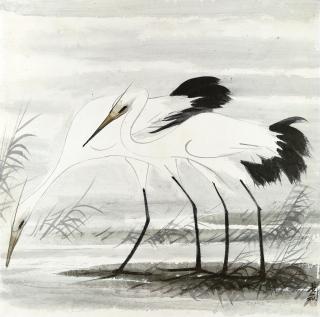 Lin Fengmian - Egrets