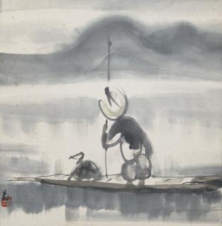 Lin Fengmian - Fisherman