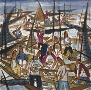 Lin Fengmian - Fishing Harvest