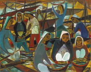 Lin Fengmian - Fishing Harvest