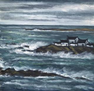 Lin Fengmian - LA BAIE, ENCRE ET COULEUR SUR PAPIER