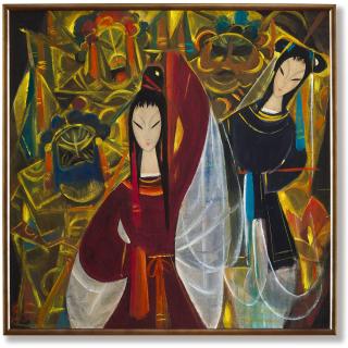 Lin Fengmian - Lotus Lantern