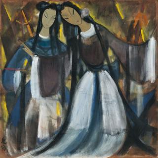 Lin Fengmian - Lotus Lantern