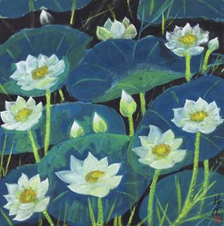 Lin Fengmian - Lotus Pond