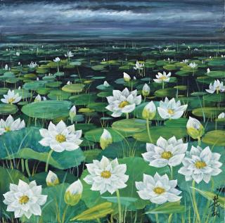 Lin Fengmian - Lotus Pond