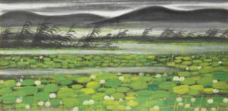 Lin Fengmian - Lotus Pond