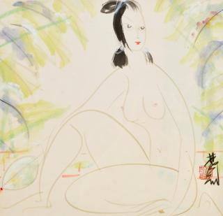 Lin Fengmian - Nude