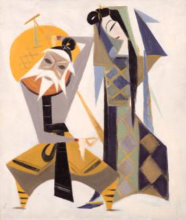 Lin Fengmian - Opera Figures