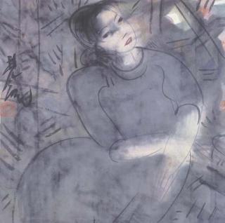 Lin Fengmian - Portrait of a Lady