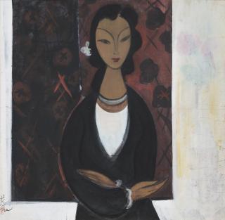 Lin Fengmian - Portrait Of Lalan