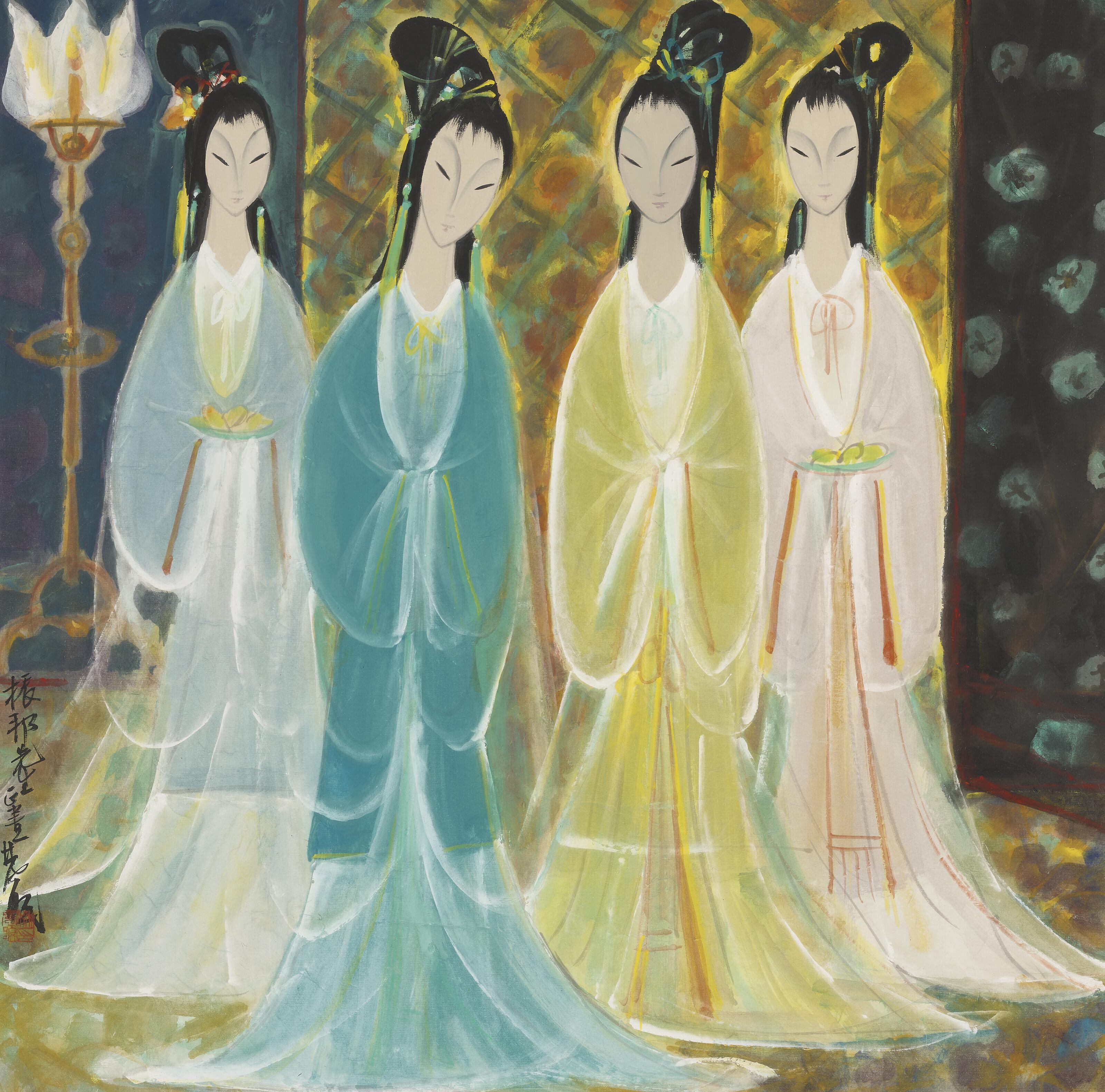 Lin Fengmian - The Four Beauties