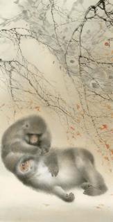 Lin Hukui - Two Monkeys