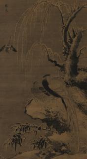 Lin Liang - Two Pheasants Under A Wintry Willow Tree