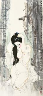 Lin Yong - Lady Tidying Her Hair