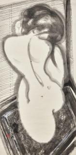 Lin Yong - Nude on Carpet