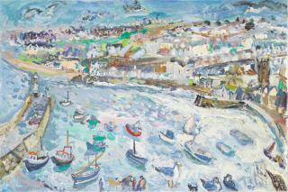 Linda Weir - Boats in St Ives Harbour