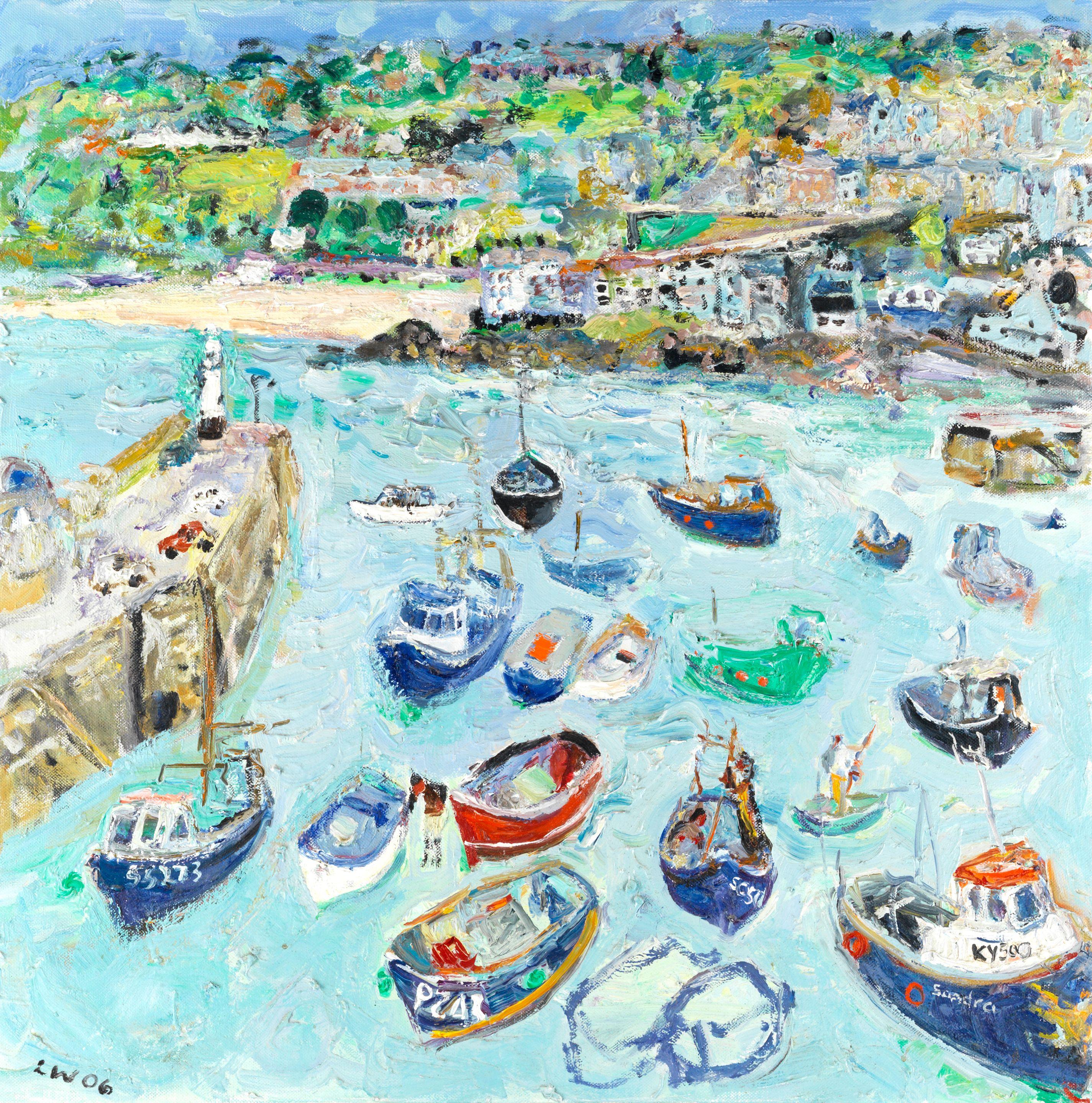Linda Weir - Early Spring, Beautiful Headland, St Ives Harbour