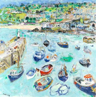 Linda Weir - Early Spring, Beautiful Headland, St Ives Harbour