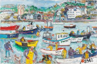 Linda Weir - Fishermen, St Ives