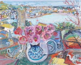 Linda Weir - Joy St Ives Epiphany with Art Books & Roses