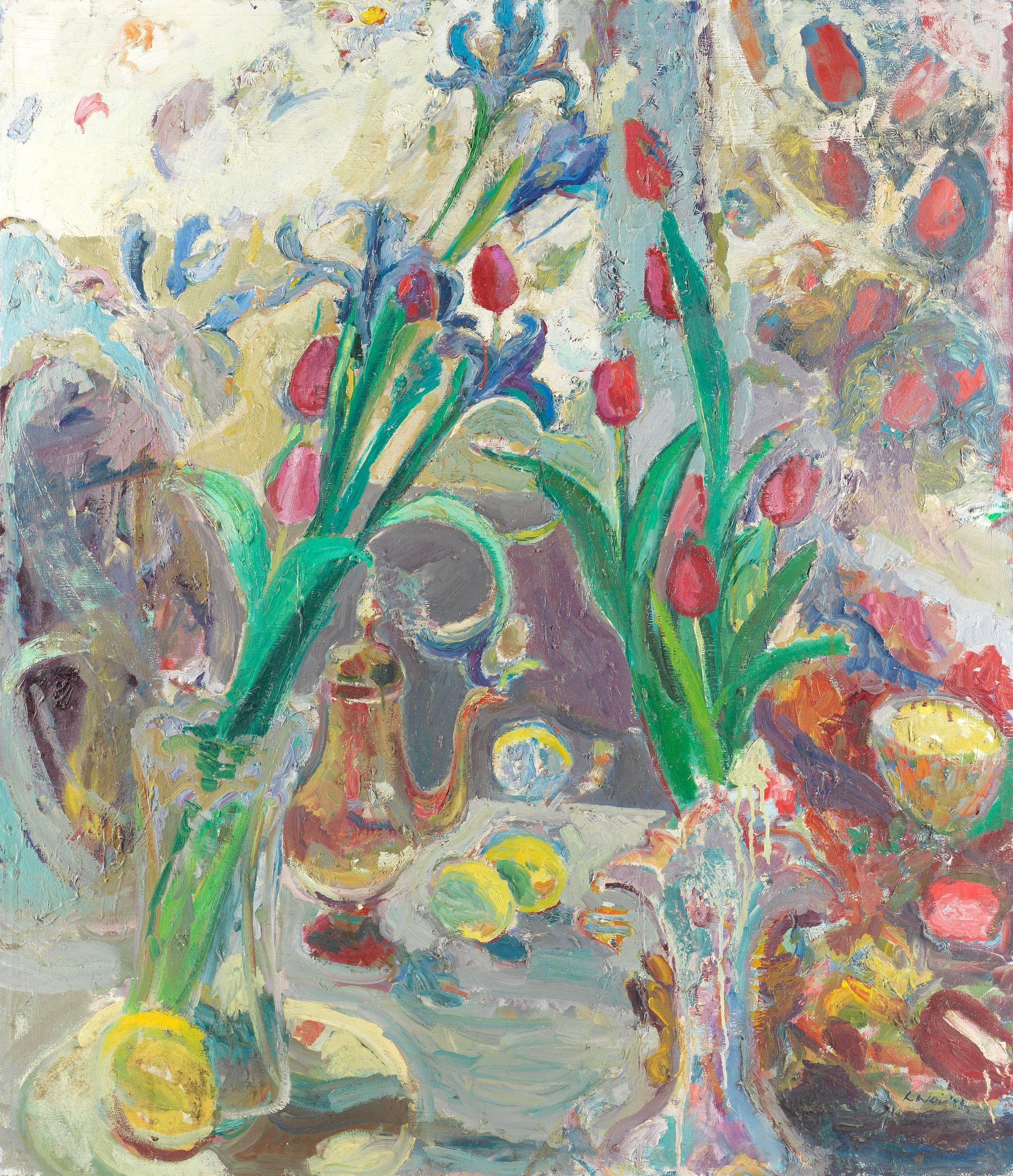 Linda Weir - Snow, Light Irises