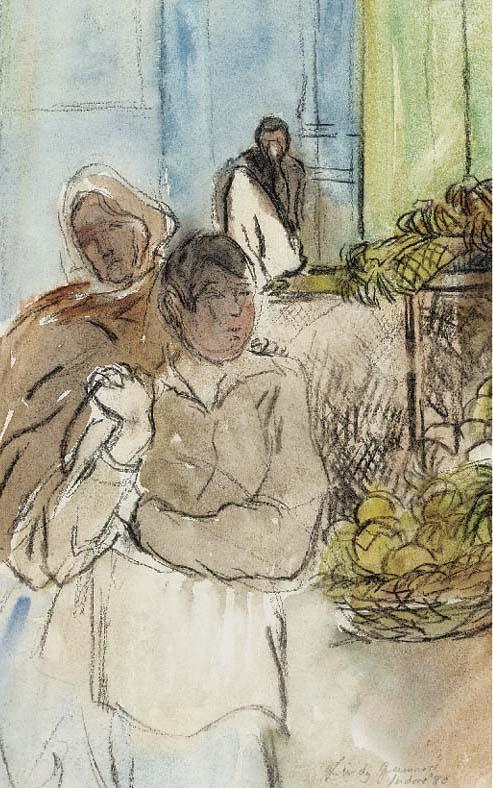 Lindy Guinness - Market Place, Indore, India