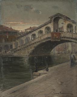 Lino Baccarini - Ponte di Rialto. Venezia