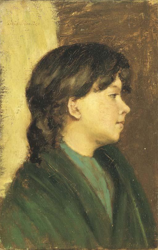 Lino Selvatico - Giovinetta Di Profilo