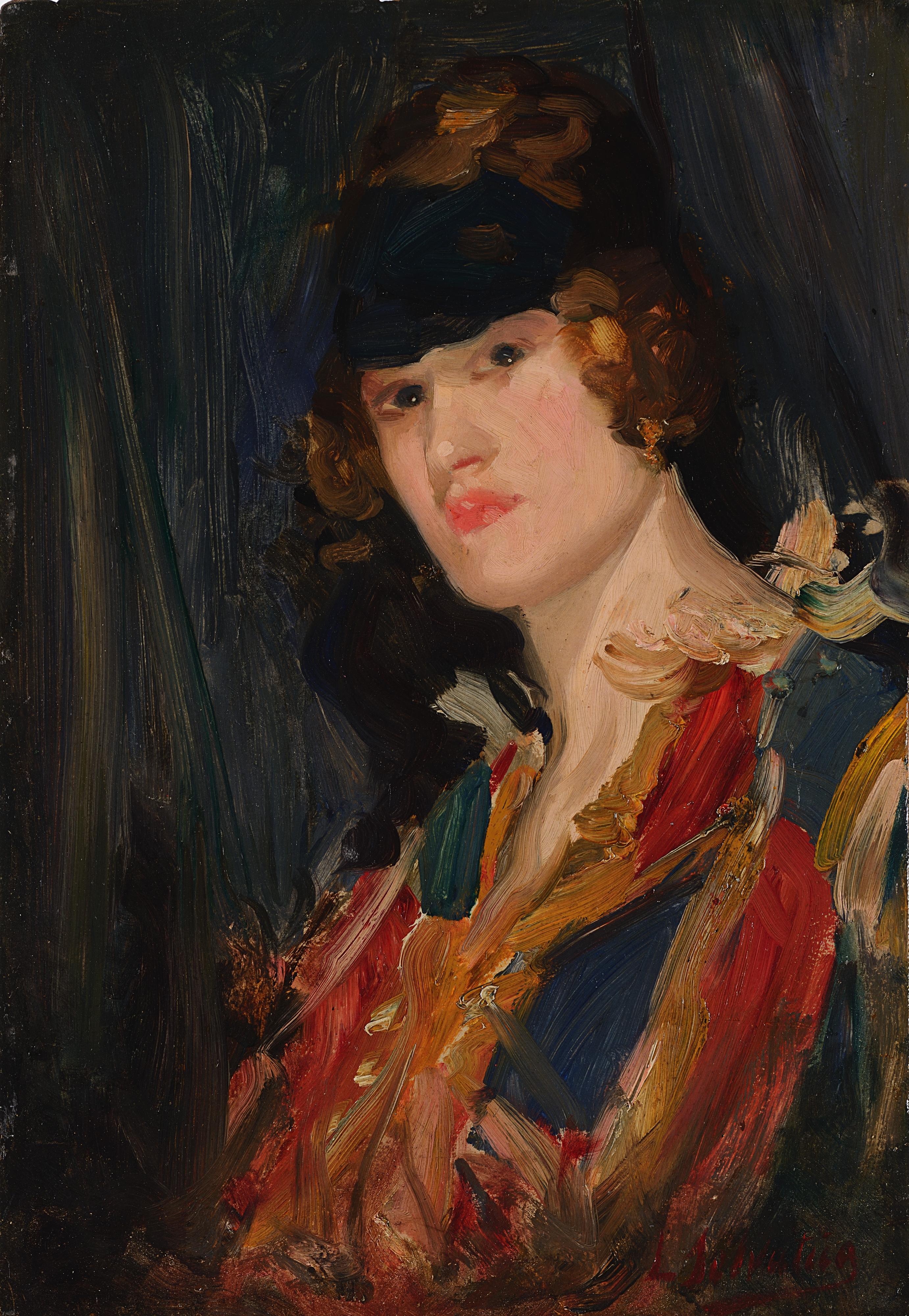 Lino Selvatico - Ragazza in costume