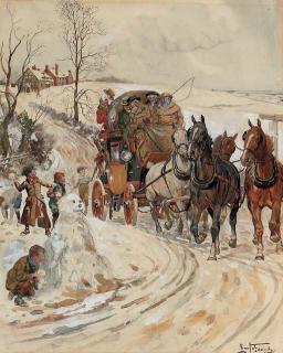 Lionel Dalhousie Robertson Edwards, R.I., R.C.A. - Ambush!