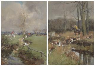 Lionel Dalhousie Robertson Edwards, R.I., R.C.A. - The Berkeley; and The Blackmore Vale