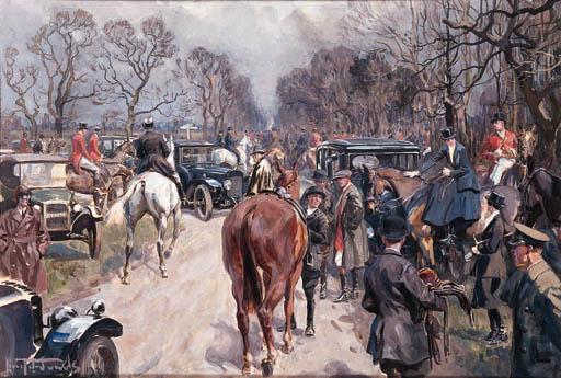 Lionel Edwards - A Meet of the Quorn