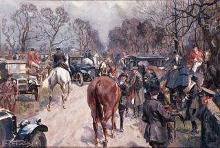 Lionel Edwards - A Meet of the Quorn