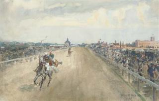 Lionel Edwards - Going to the Post, York